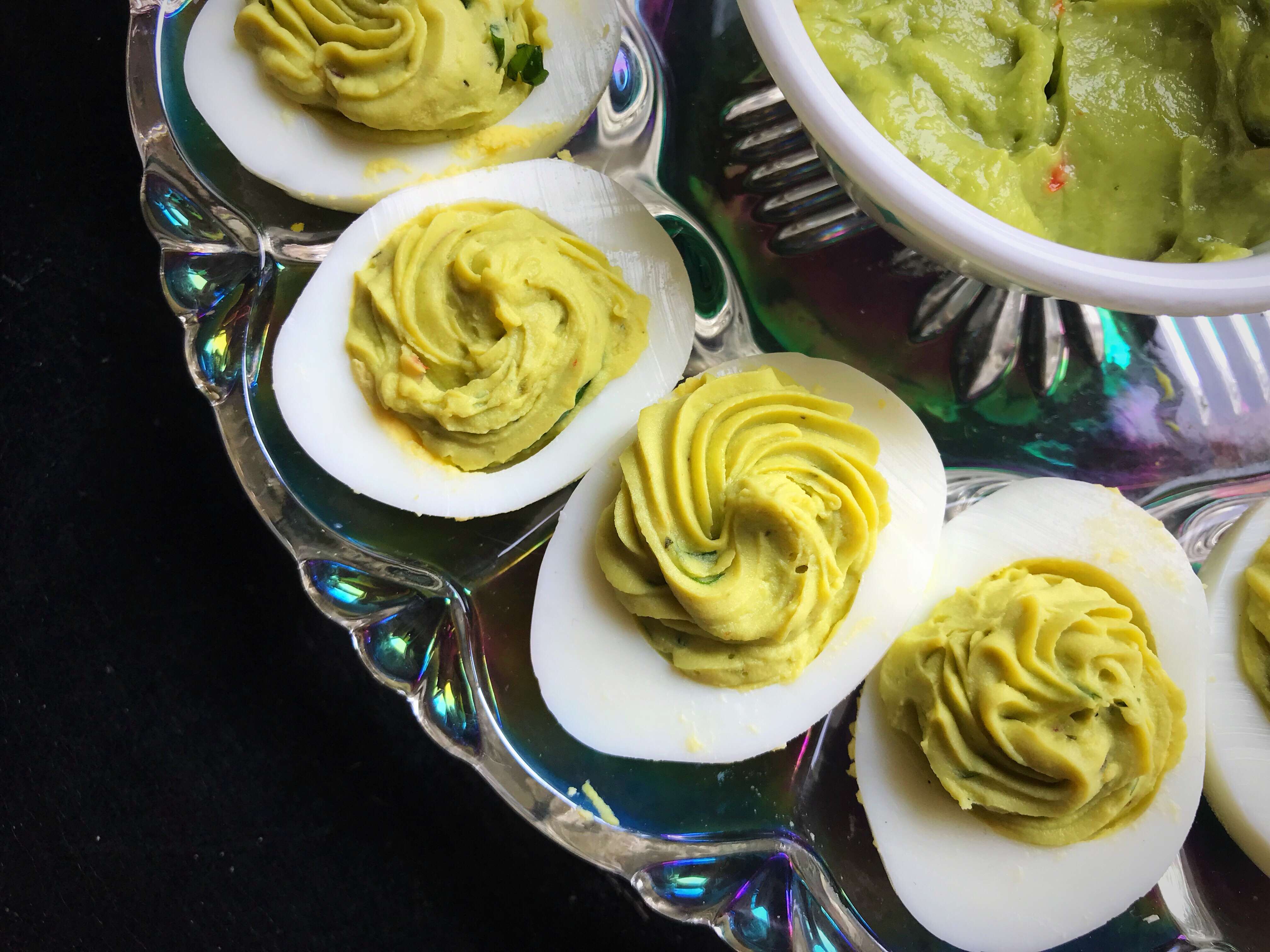 Guacamole Deviled Eggs