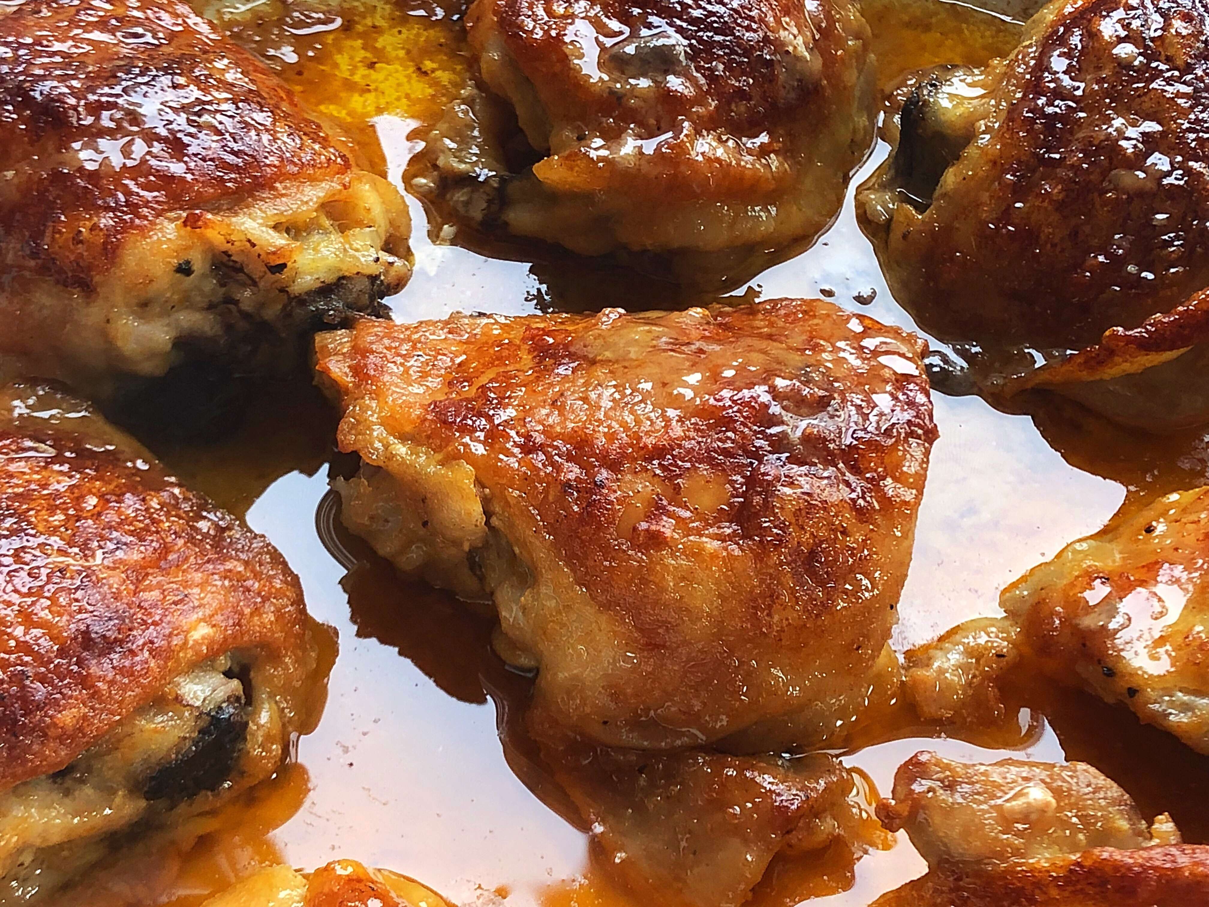 Crispy Buffalo Chicken Thighs