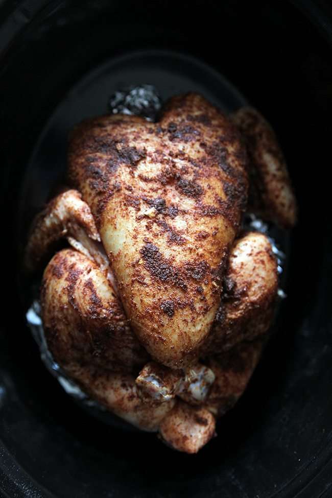 Rotisserie Chicken in the Slow Cooker
