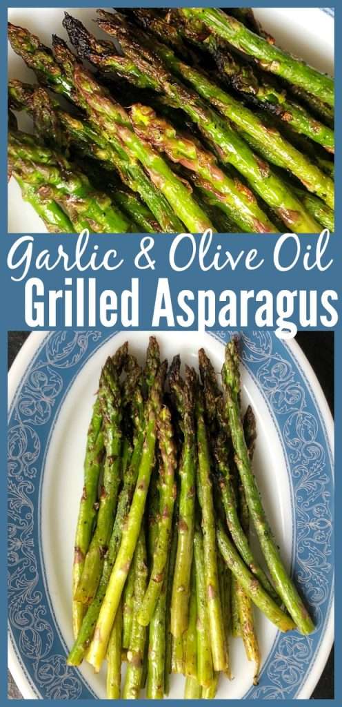 Garlic & Olive Oil Grilled Asparagus - The Kitchen Magpie - Low Carb