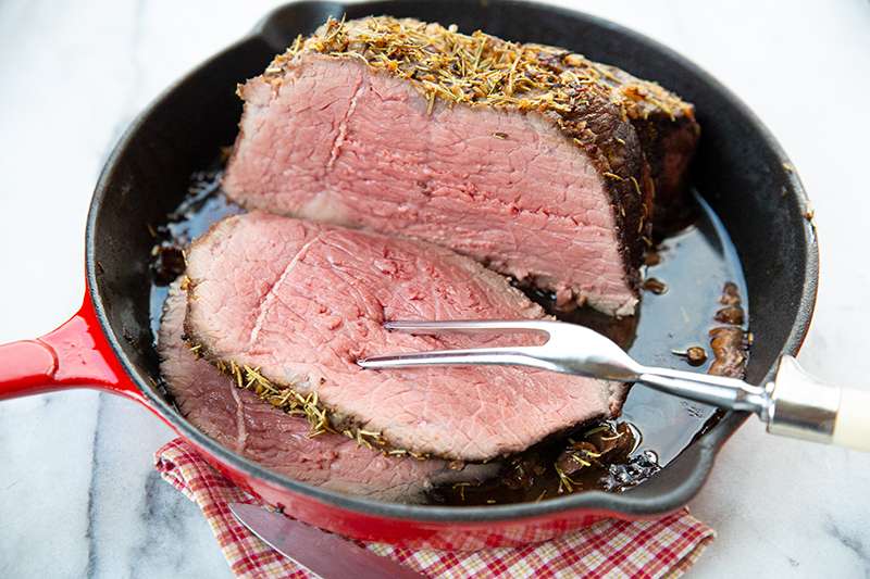 Buttery Herb Garlic Bottom Round Roast Recipe