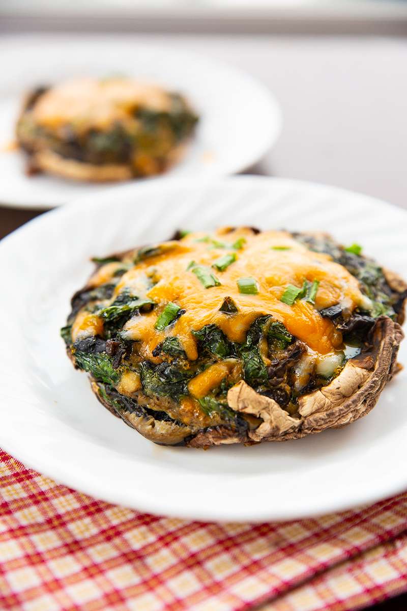 Go ahead, tell me you aren't drooling over these stuffed portobello mushrooms