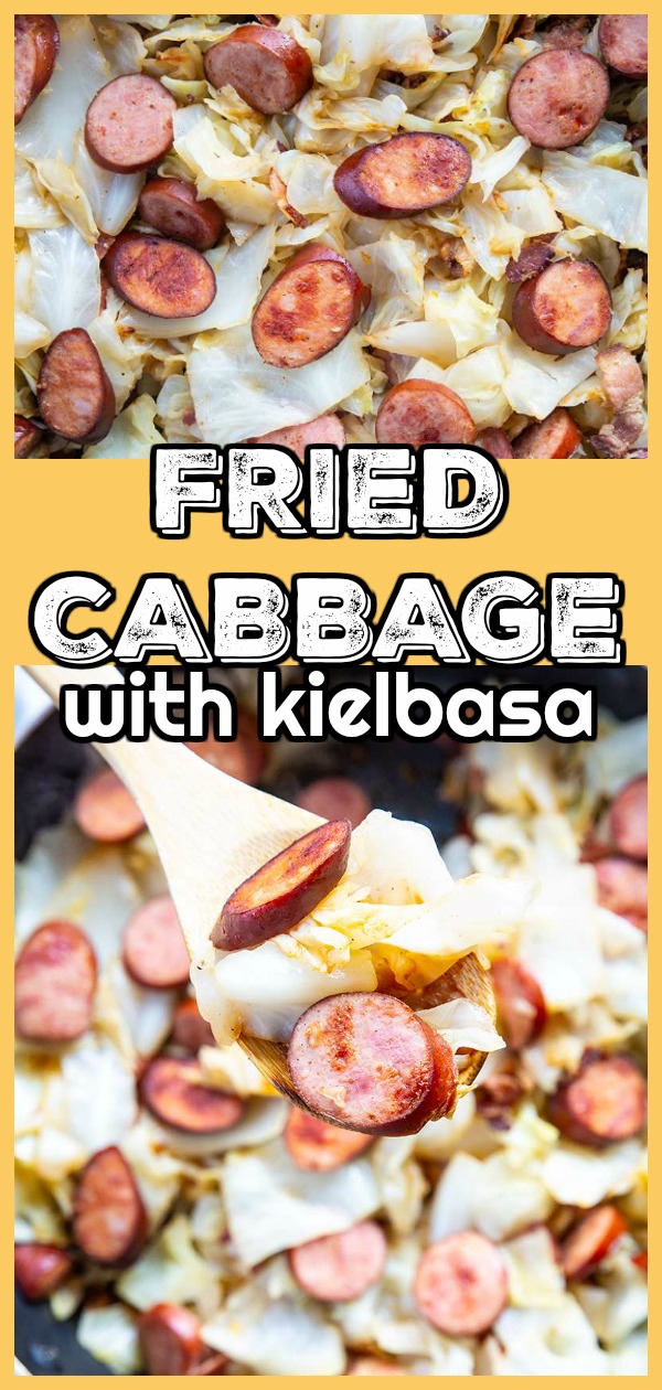 Ukrainian Fried Cabbage with Kielbasa by @thekitchenmagpielowcarb #cabbage #fried #lowcarb #kielbasa #keto #recipe #dinner #vegetable