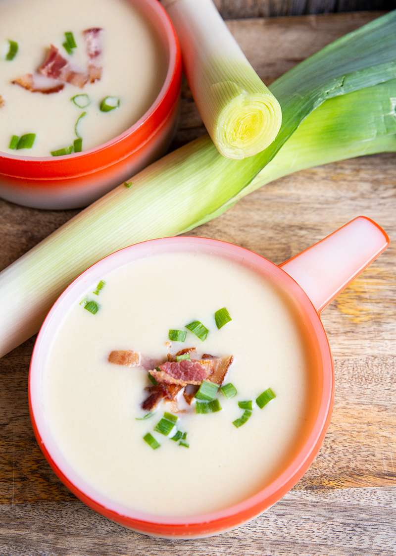 Instant Pot Leek & Cauliflower Low Carb Soup Recipe