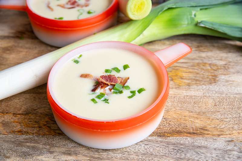 Instant Pot Leek & Cauliflower Low Carb Soup Recipe