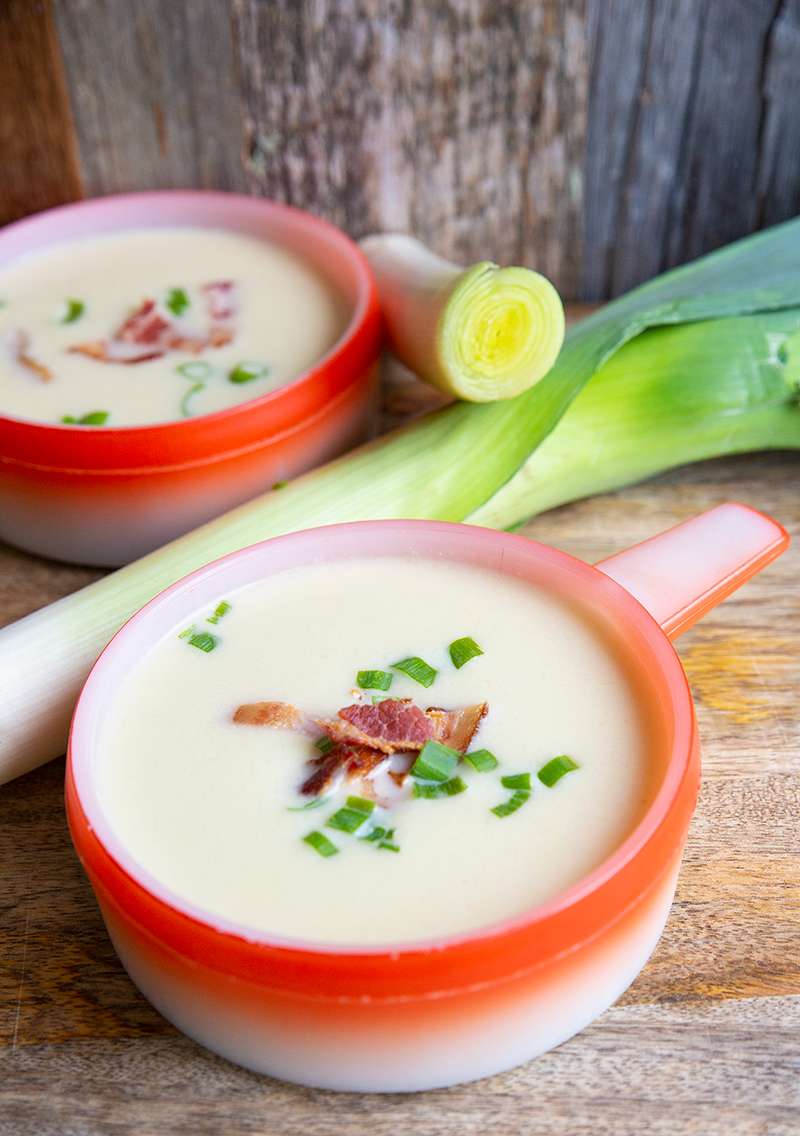 Instant Pot Leek Cauliflower Low Carb Soup Recipe