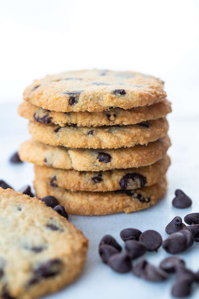This is what your Low Carb Chocolate Chip Cookies will look like when finished.