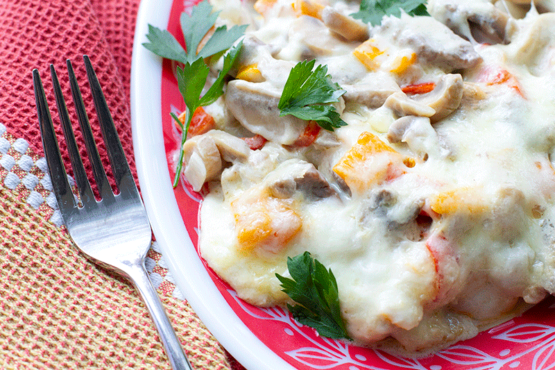 Philly Cheesesteak Casserole