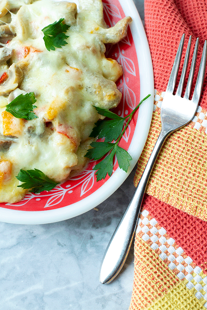 Philly Cheesesteak Casserole