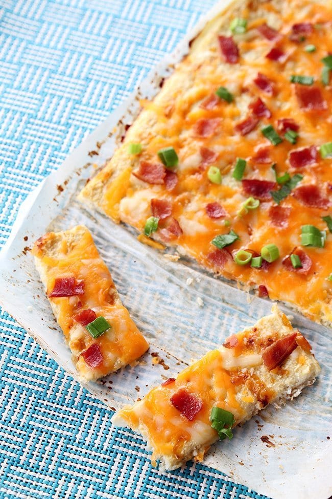 Cheesy Loaded Cauliflower Bread