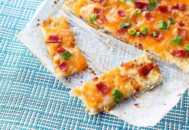 Cheesy Loaded Cauliflower Bread