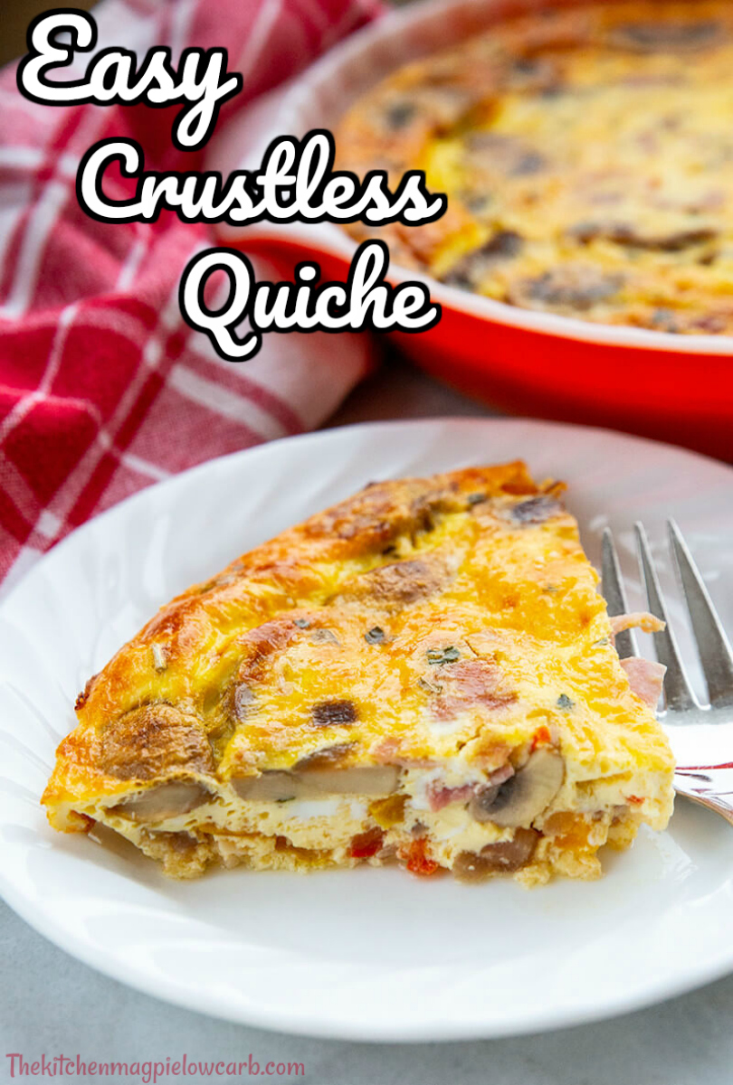 Crustless Quiche - The Kitchen Magpie - Low Carb