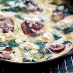 Mushroom Spinach Frittata